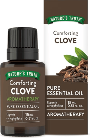 Nature's Truth Clove Essential Oil | 15 mL | for Diffuser, Aromatherapy, and DIY Projects | Pure Plant Based, Non-GMO & Gluten Free