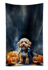 Goldendoodle Puppy Halloween Kitchen Towel Dish Cloths Guest Hand Towel Decorative Bathroom Towel for Face,Tea, Dishcloth, Kitchen and Bath