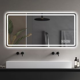 28*60inch LED Bathroom Vanity Mirror ,wall mirror,Anti-Fog, Dimmable,Shatter-Proof Tempered Glass, Ideal for Bathroom Wall Decor