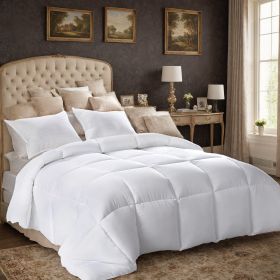 All-polyester Brushed Single Quilt Core Lattice Quilting With Microfiber Filling,  Suitable For All Seasons, Down Quilt Alternative, Breathable A (Option: 229cmX229cm 3pcs)