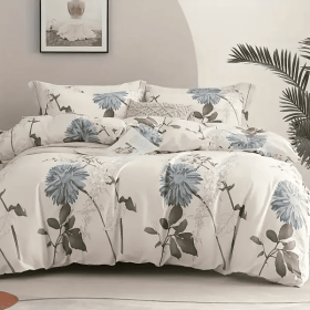 Haoyijia Big Flower Duvet Cover Queen (Option: KING)