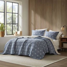 3 PCS Full/Queen Coverlet Set (Color: as Pic)