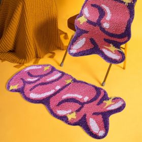 Colorful rugs, super soft thickened fluffy area rugs for living room, soft plush area rugs, plush indoor rugs for bedrooms (Color: Lavender bubble)